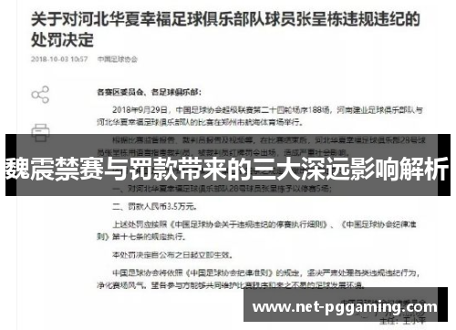 魏震禁赛与罚款带来的三大深远影响解析