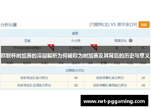 欧联杯附加赛的深层解析为何被称为附加赛及其背后的历史与意义 欧联杯附加赛的深层解析为何被称为附加赛及其背后的历史与意义